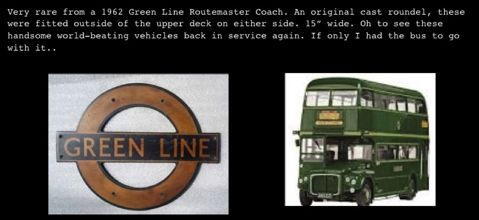 Lokdon Transport Green Line Routemaster Green Line Coach roudel